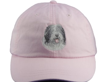 Old English Sheepdog embroidered hat, baseball cap, dog lover gift, pet mom cap, dad hat, mom, gift for pet lover, sheep herding dog