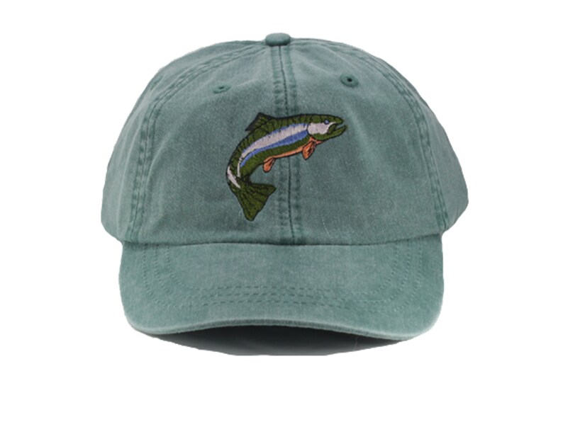Trout embroidered hat baseball cap dad hat mom cap Etsy