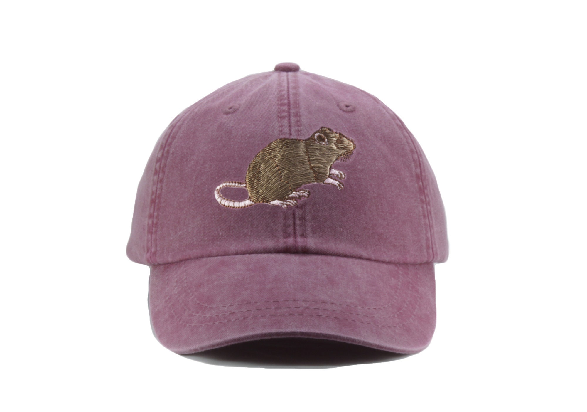 Rat Embroidered Hat, Baseball Cap, Baseball Hat, Pet Hat Rat Embroidered Hat, Baseball Cap, Baseball Hat, Pet Hat