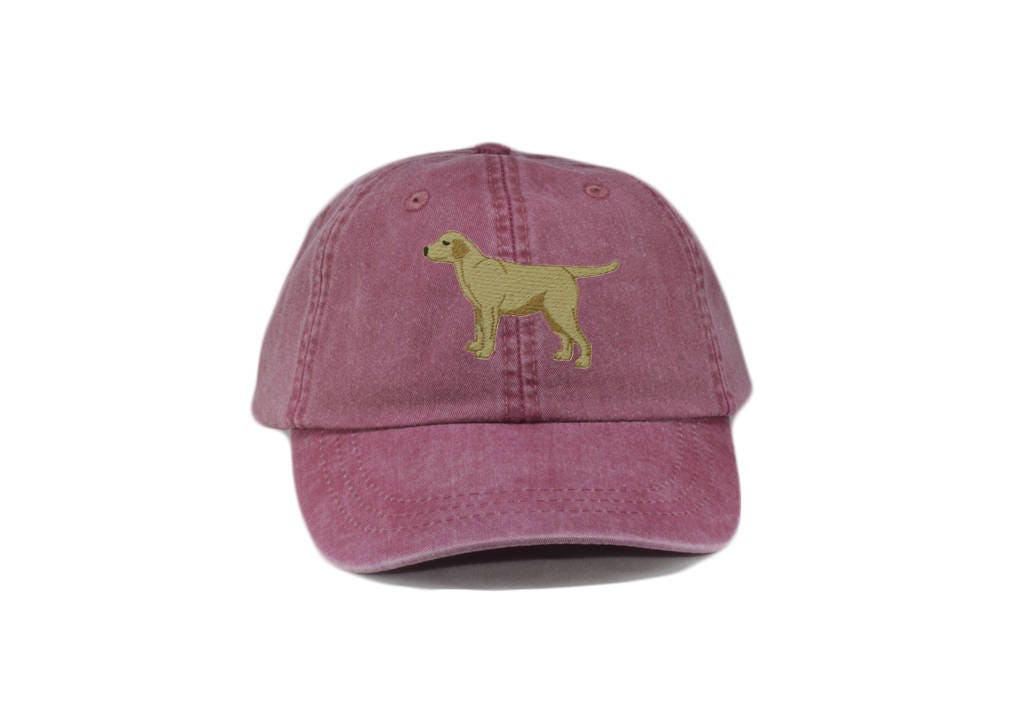 Yellow labrador retriever embroidered hat baseball cap dog Etsy