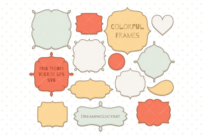 Frame Clipart Notes Svg Sign Clipart Tags Svg Planner - Etsy