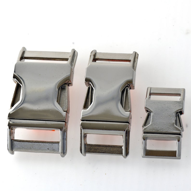 Metal Silver Buckles Side Release Dog Collar Buckle Side Etsy