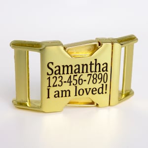 Die Cast Engraved Buckle sizes available in Five Eighths, Three Quarter, or One Inch Width