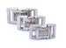 Wholesale Only Satin or Nickel Finished Engraved Aluminum Buckles 