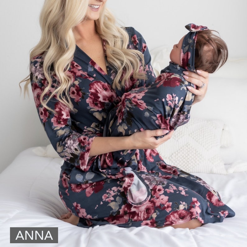 Robe and Swaddle Set Girl Robe and Swaddle Sets Maternity Etsy