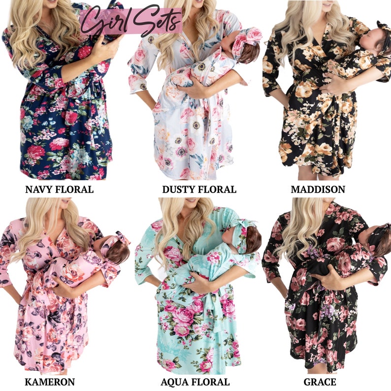 Mommy and Me Robe Mommy and Me Mommy Robe and Swaddle Sets Etsy