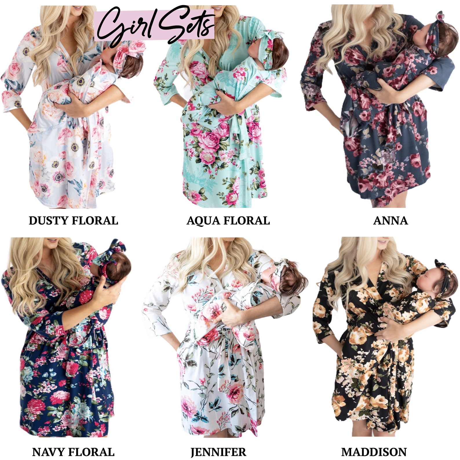 Robe and Swaddle Set Girl Robe and Swaddle Sets Maternity Etsy