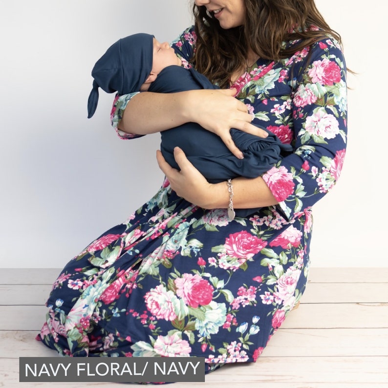 Labor and Delivery Gown Matching Baby Set Labor and Delivery Etsy