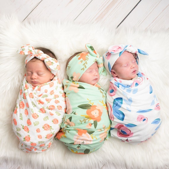 Girl Swaddle Blanket Swaddle Set 