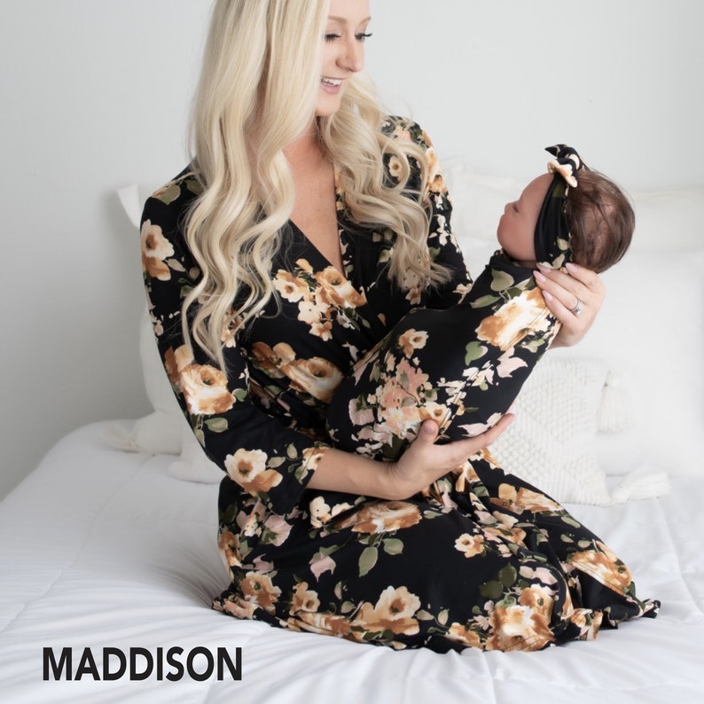 Robe and Swaddle Set Girl Robe and Swaddle Sets Maternity Etsy