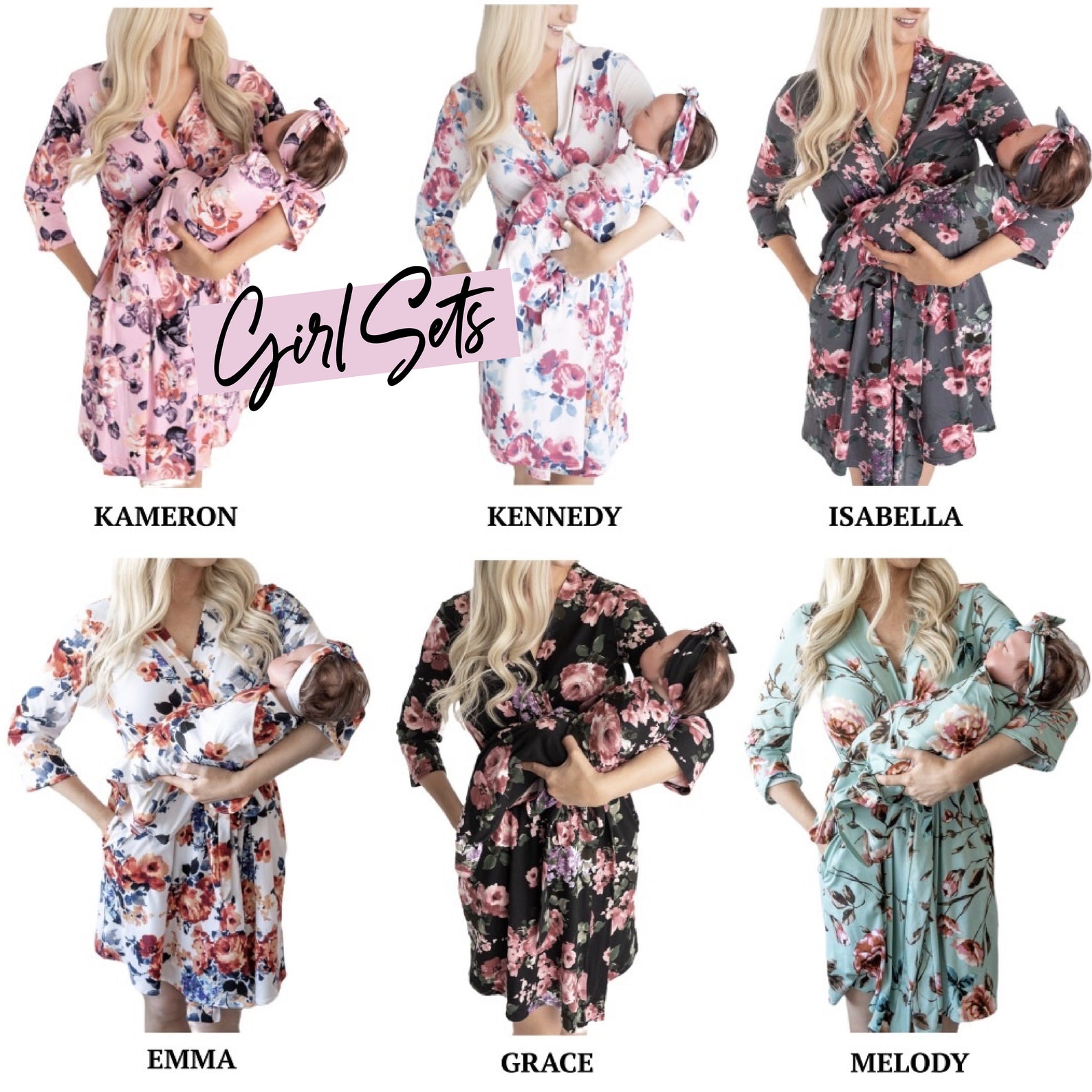 Robe and Swaddle Set Girl Robe and Swaddle Sets Maternity Etsy