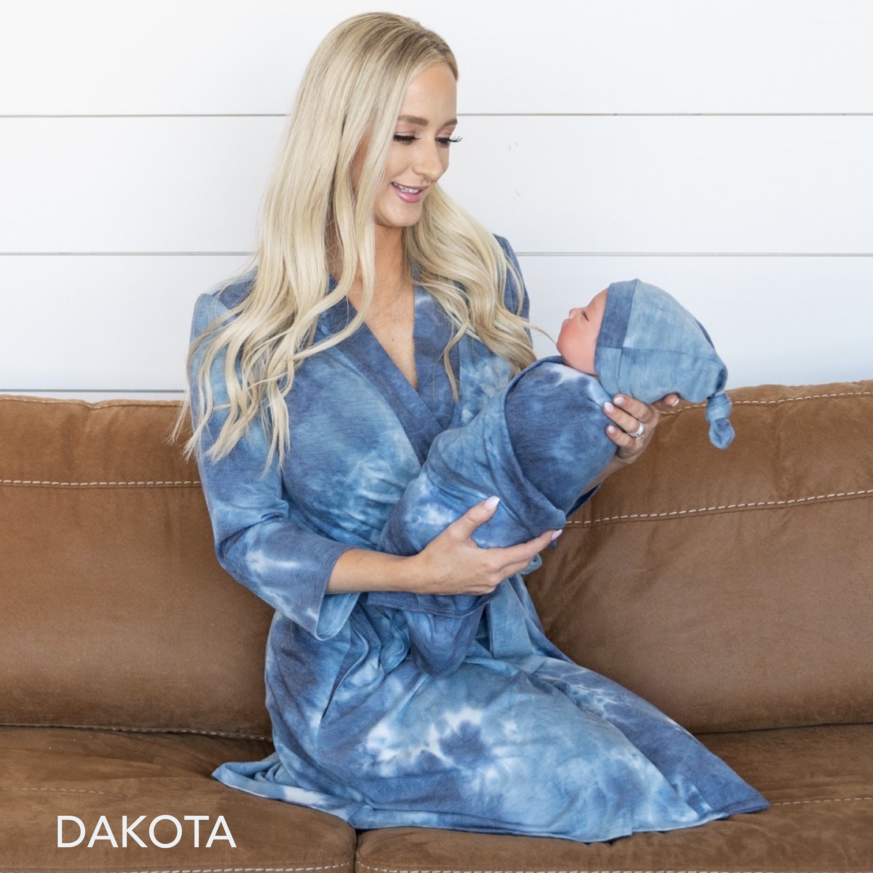 Mom Robe and Baby Swaddle Set Navy Mom Robe and Baby Swaddle Etsy