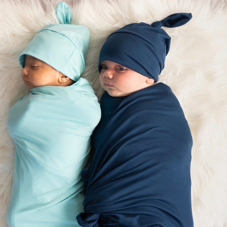 navy blue swaddle