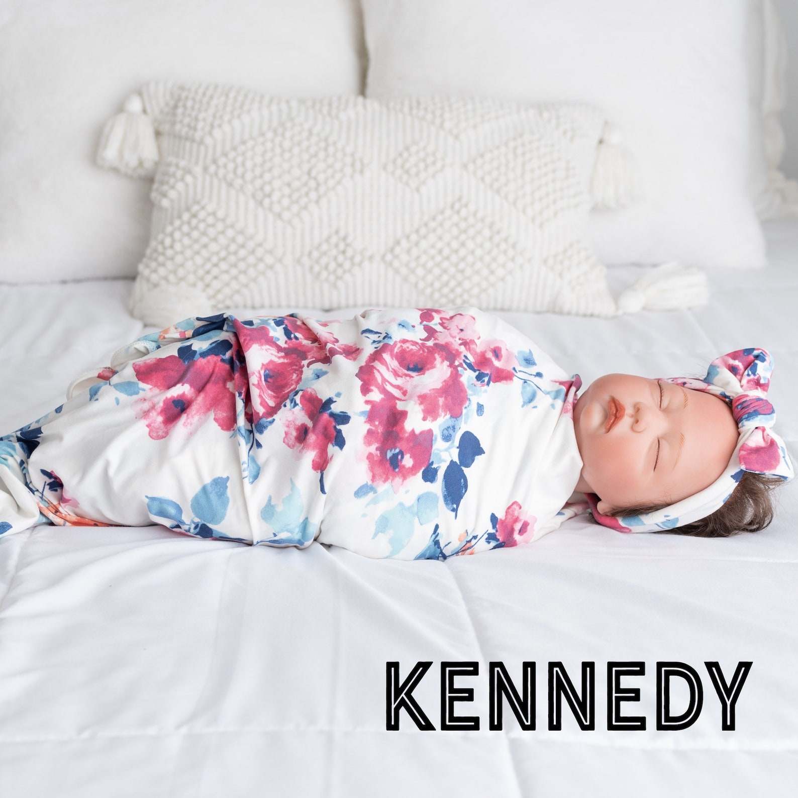 Girl Swaddle and Headband Girl Swaddle Set Baby Swaddle Set Etsy