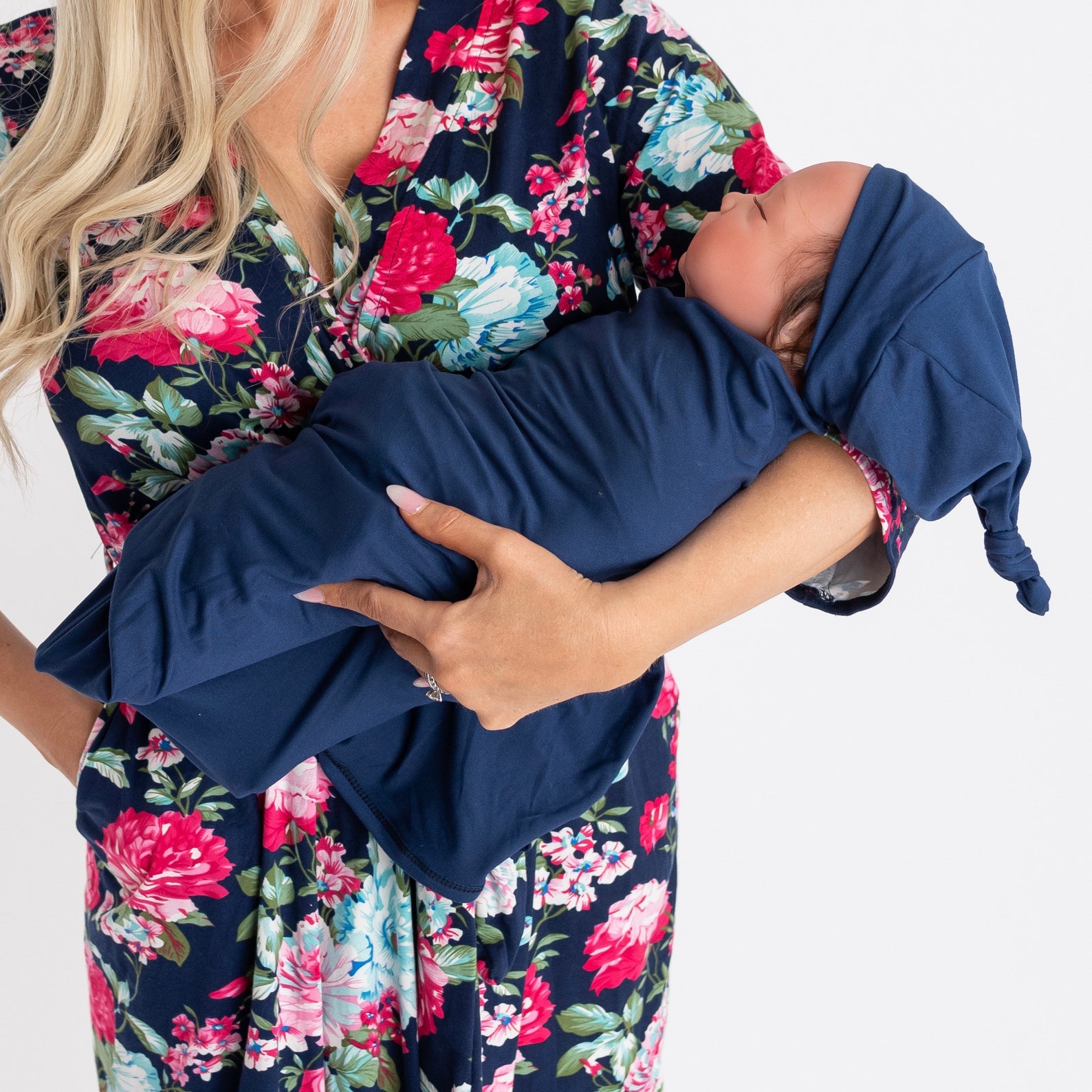 Blue Swaddle and Hat Blue Swaddle and Hat Baby Swaddle Boy Etsy