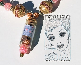 Lucy Necklace made with fragments from Lucille Ball's childhood home
