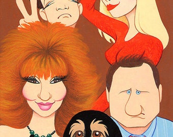 Married With Children original acrylic painting by Disney Artist Dave Woodman