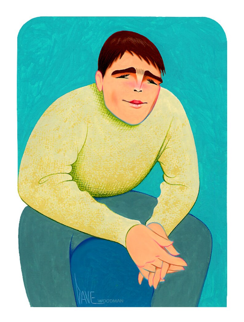 Josh Original Acrylic Painting by Dave Woodman Etsy