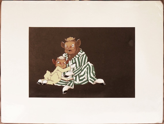 Elmer & Beauregard the Borden cows, original production cel