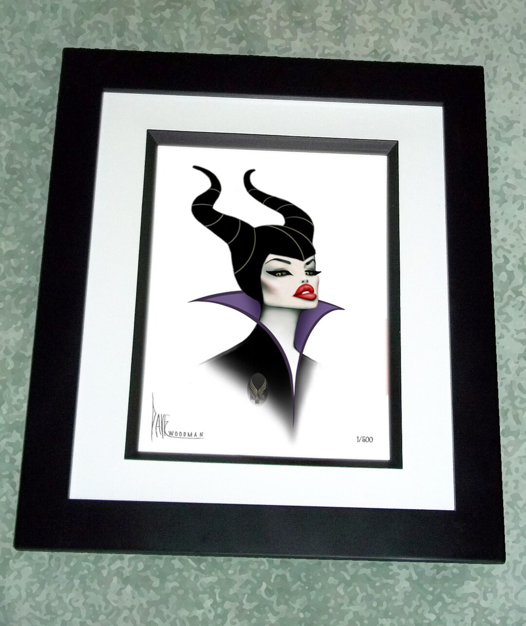 Dave Woodman's MALEFICENT inspired enmarcado Angelina Jolie parodia  caricatura arte print - Etsy México, image size:1080x1286
