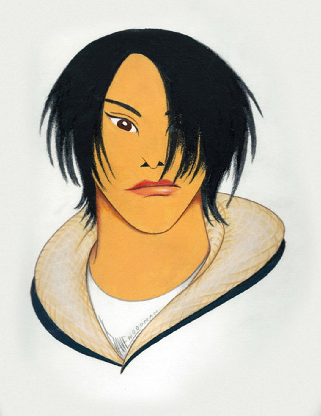 Keanu Reeves Original Acrylic Painting by Disney Artist Dave Woodman ...