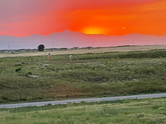 Sunset in the burbs