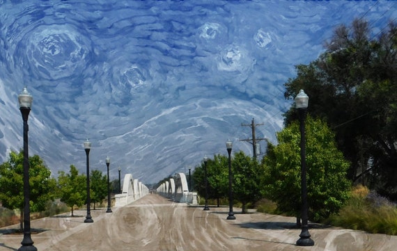 Starry Night Rainbow Bridge
