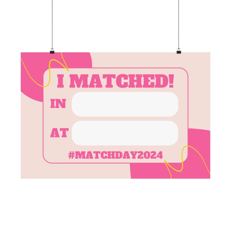 Digital Download Match Day 2024 Residency Match Doctors Match Day