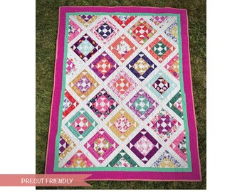 Carry Me Home Quilt Pattern - PDF Download - Traditional Quilt - Baby Quilt - Crib Quilt - Throw Quilt - Precut Quilt - Fat Quarter Quilt