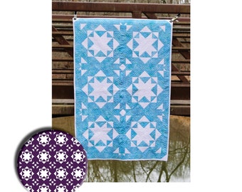 Mirador Quilt Pattern - PDF Download - Modern Quilt - Traditional Quilt - Throw Quilt - Full Quilt - HST - Flying Geese
