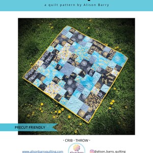 Simply Squares Quilt Pattern - PDF Download - Precut Friendly - Layer Cake Quilt - Crib Quilt - Baby Quilt - Throw Quilt - Easy Quilt