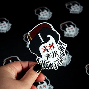 Télégramme chantant Jane Wiedlin Clue Movie Sticker