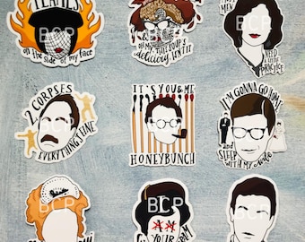 Clue Movie Character Sticker Set (Full Set)