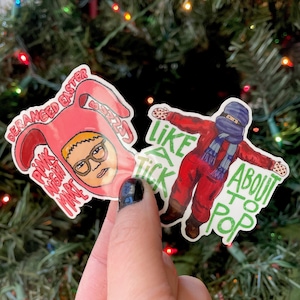 Christmas Story Christmas Movie Sticker Ralphie and Randy Sticker Set