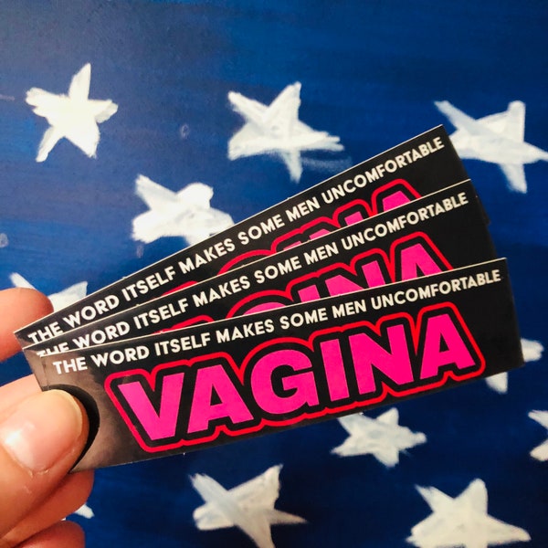 The Word Vagina Maude Lebowski Quote Sticker (3 pack)