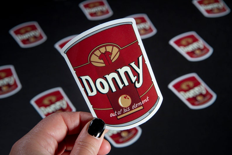 Donny Folgers Coffee Can Urn Big Lebowski Sticker Etsy