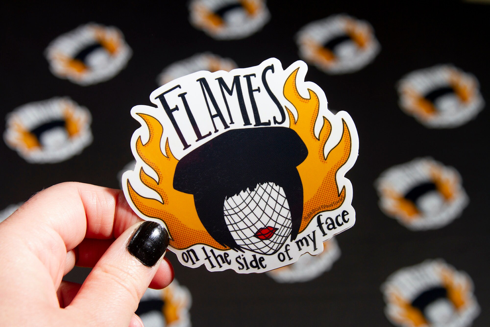 Mrs. White Madeline Kahn Clue Flames Sticker