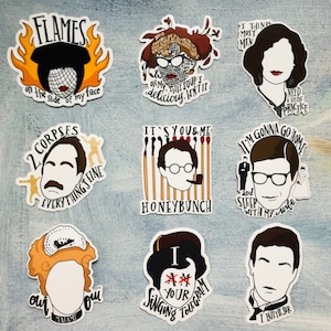 Clue Movie Character Sticker Set (Full Set)