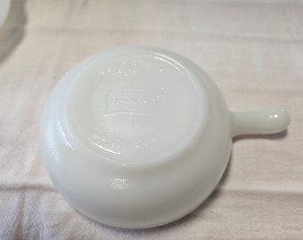 Set of 2- Milk Glasbake 11 oz. Microwave safe Bowls-Perfect Condition