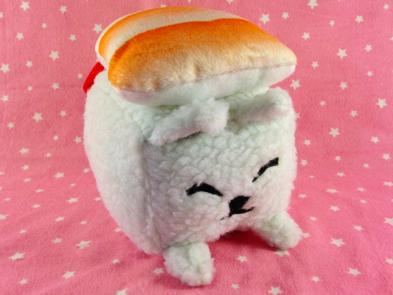 burger cat plush