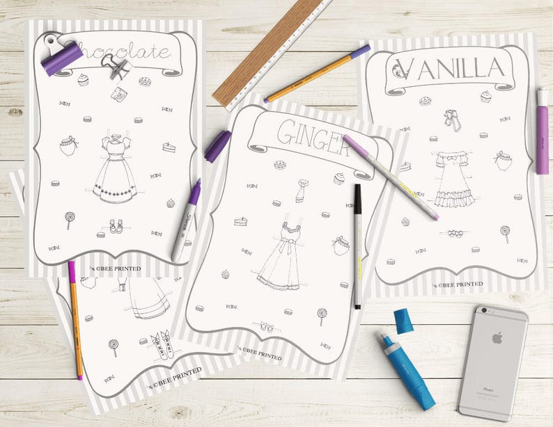 INSTANT DOWNLOAD Printable Paper Doll Color Paper Doll | Etsy