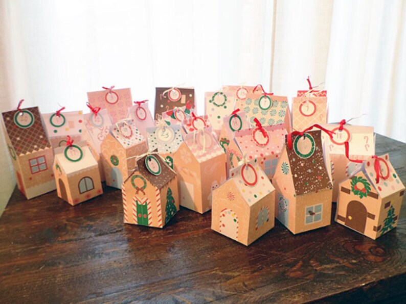 Printable Gingerbread House Christmas  DIY Advent Calendar  image 3