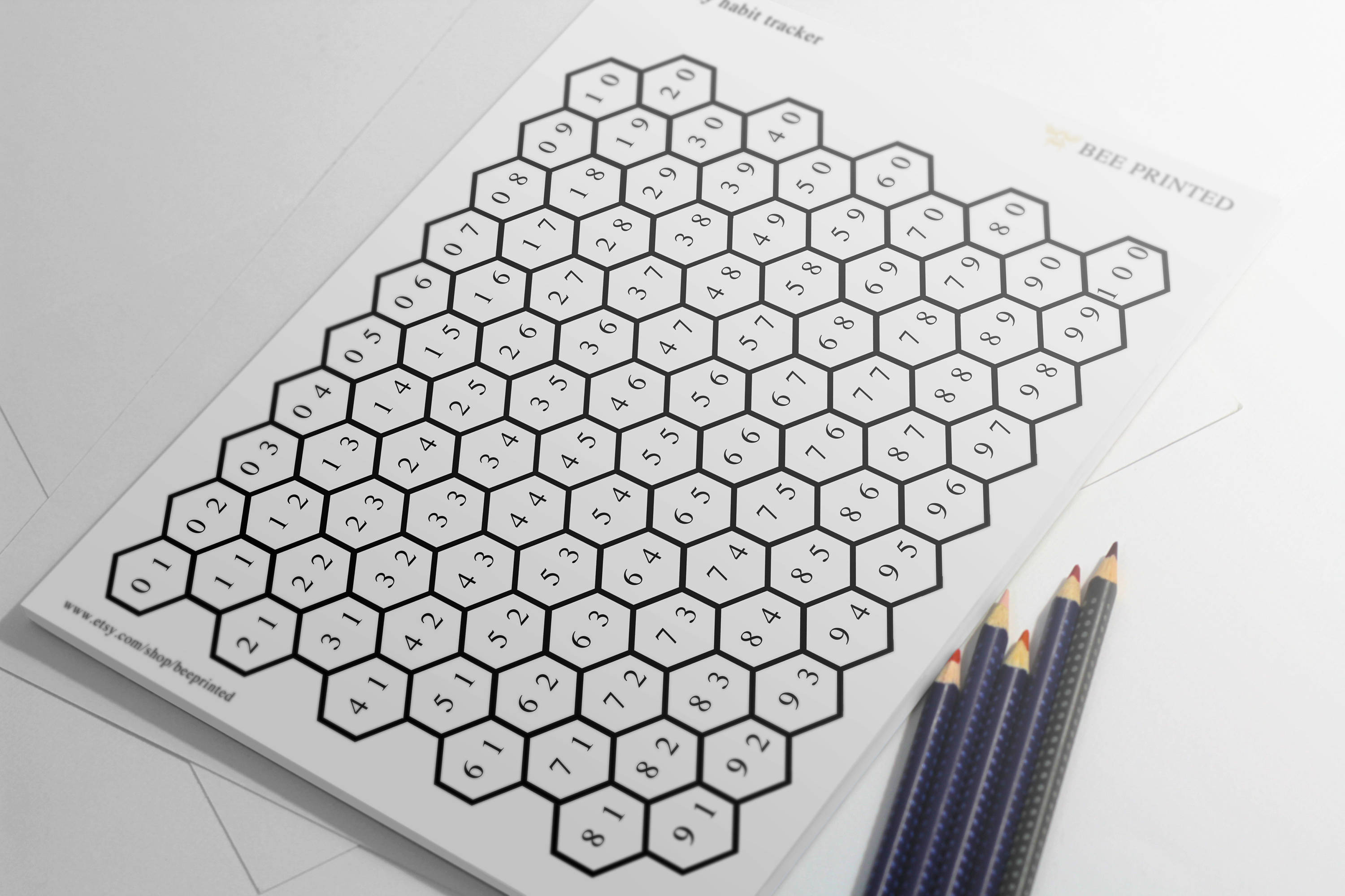 100 Day Habit Tracker Printable Goal Planner 100 Day Project Instant ...