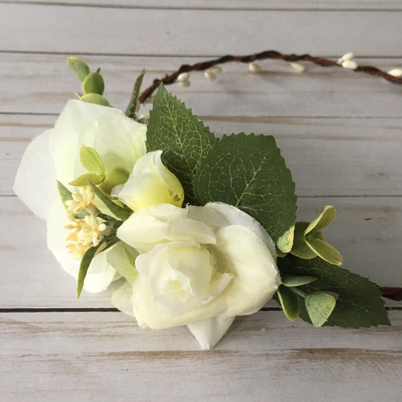 Bridal Shower Flower Crown Side Flower Crown Maternity Photo Etsy Bridal Shower Flower Crown Side Flower Crown Maternity Photo Etsy