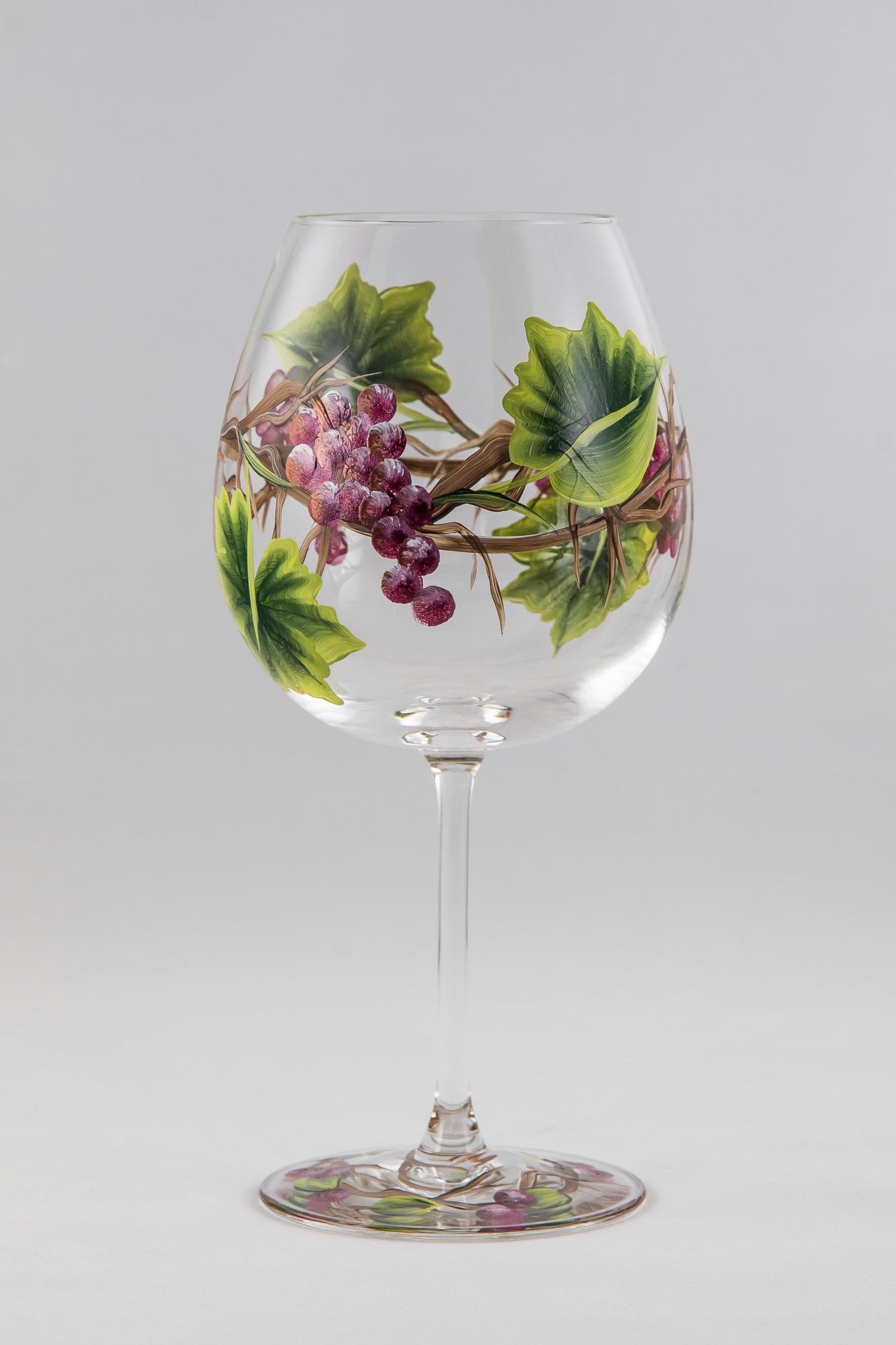 Large Round Wine Glasses - Etsy