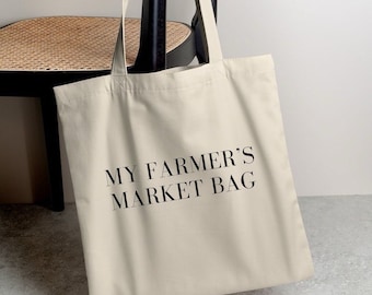 Cotton Canvas Tote Bag: Reusable Grocery Bag, 12L