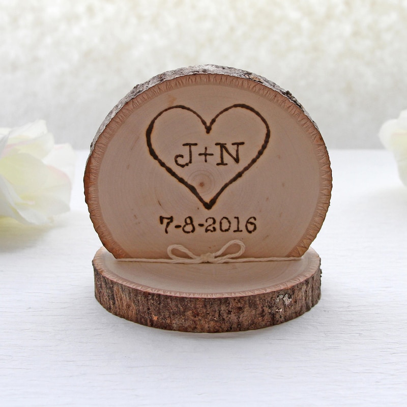 Rustic Wedding Cake Topper Etsy