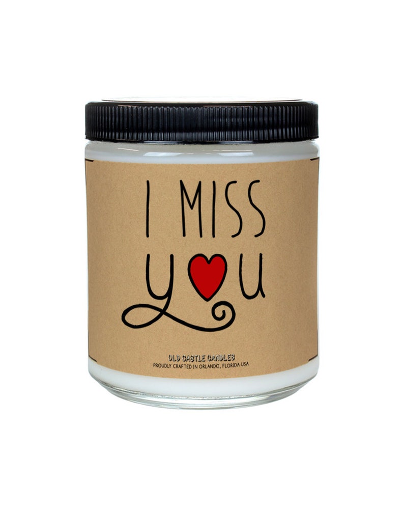 I Miss You Gift Candle Missing You Personalized Gifts For Etsy