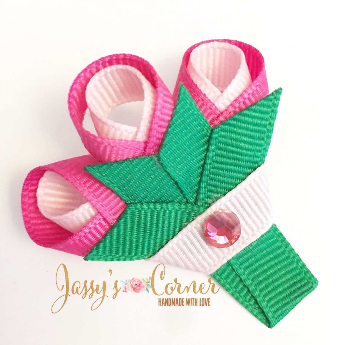 Flower Ribbon Sculpture Hairclip Tulip Ribbon Sculpture Etsy