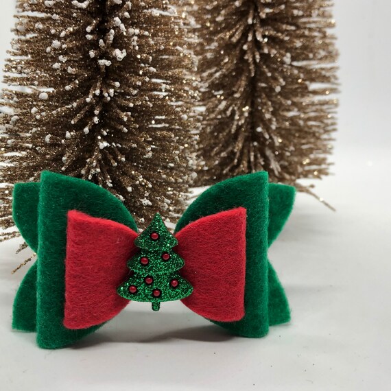 Christmas tree hair bow Clearance
